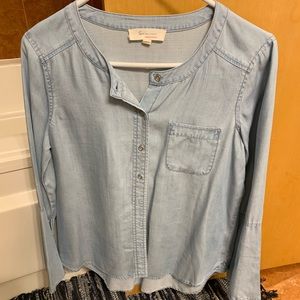 2/$20!!!!  Small button down flare sleeve Two by Vince Camuto